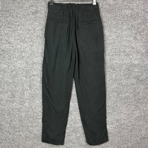 By Anthropologie Women's Cupro Wrap High Rise Trouser Pants Size‎ XS Grey - Picture 3 of 9